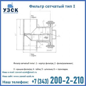 Фильтр сетчатый ФС по Т-ММ-11-2003 в Киргизии