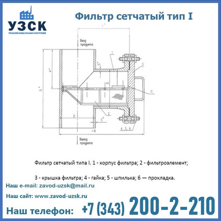 Фильтр сетчатый ФС по Т-ММ-11-2003 в Киргизии