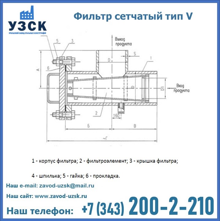 Фильтр сетчатый ФС по Т-ММ-11-2003 в Киргизии