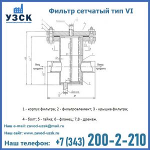 Фильтр сетчатый ФС по Т-ММ-11-2003 в Киргизии